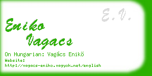 eniko vagacs business card
