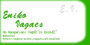 eniko vagacs business card